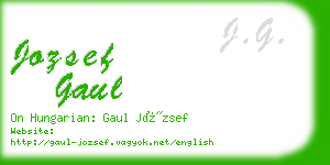 jozsef gaul business card